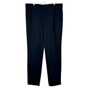 Chloe Black Straight Leg Ankle Silk Pants 36 (Size 4)